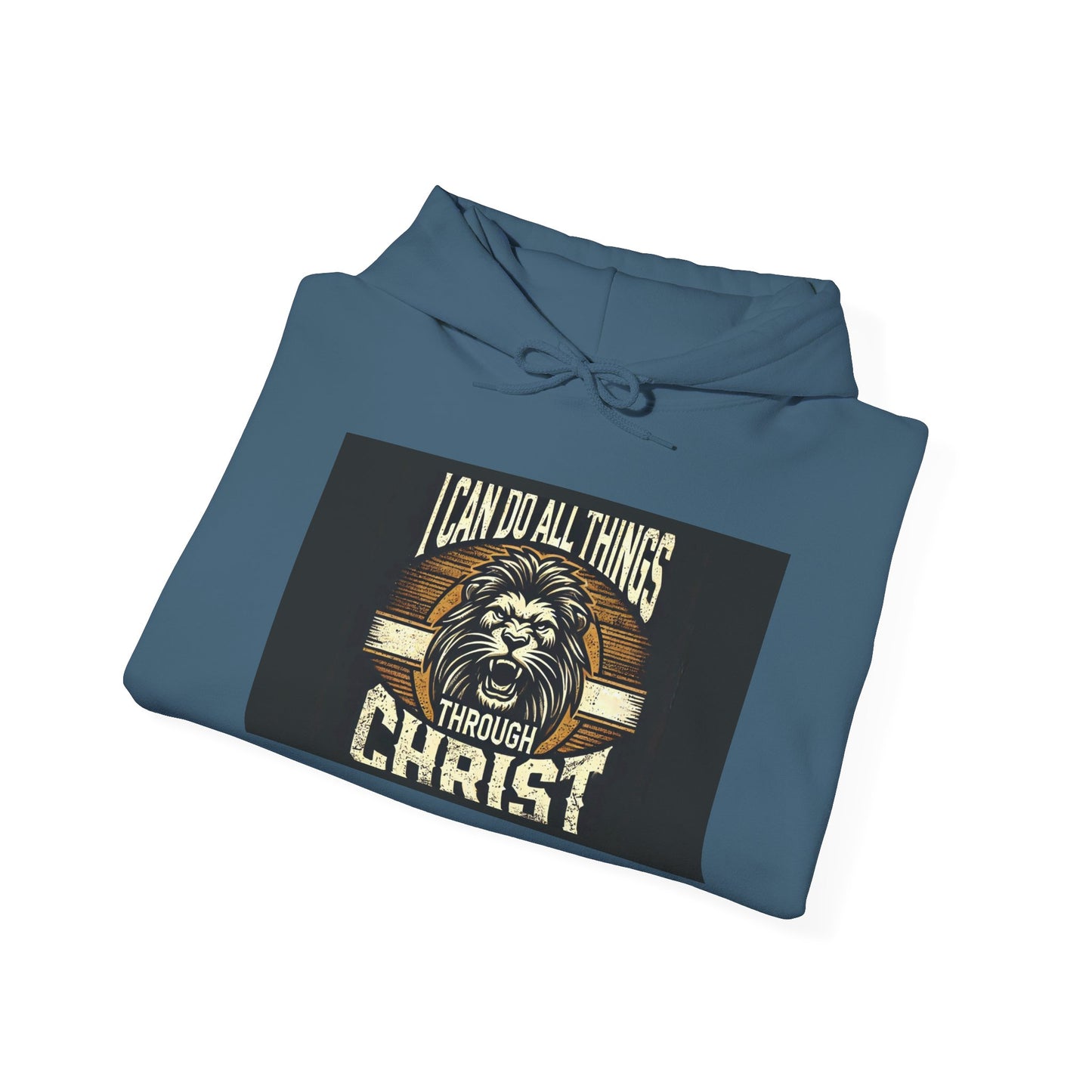 "I Can Do All Things – Philippians 4:13 Lion Hoodie" – Cavern of Time Series Hoodie"