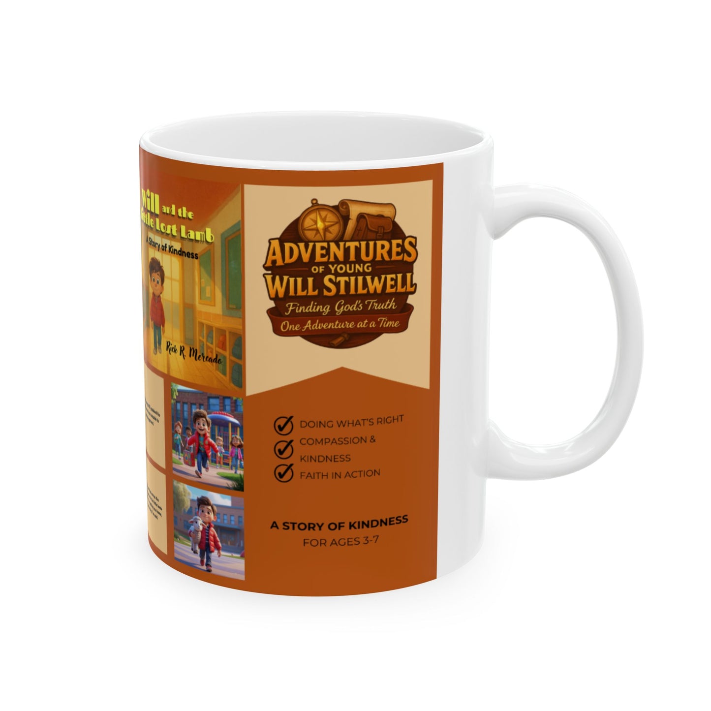 Ceramic Mug – Will and the Little Lost Lamb: A Story of Kindness – Adventure Collection - 11oz & 15oz