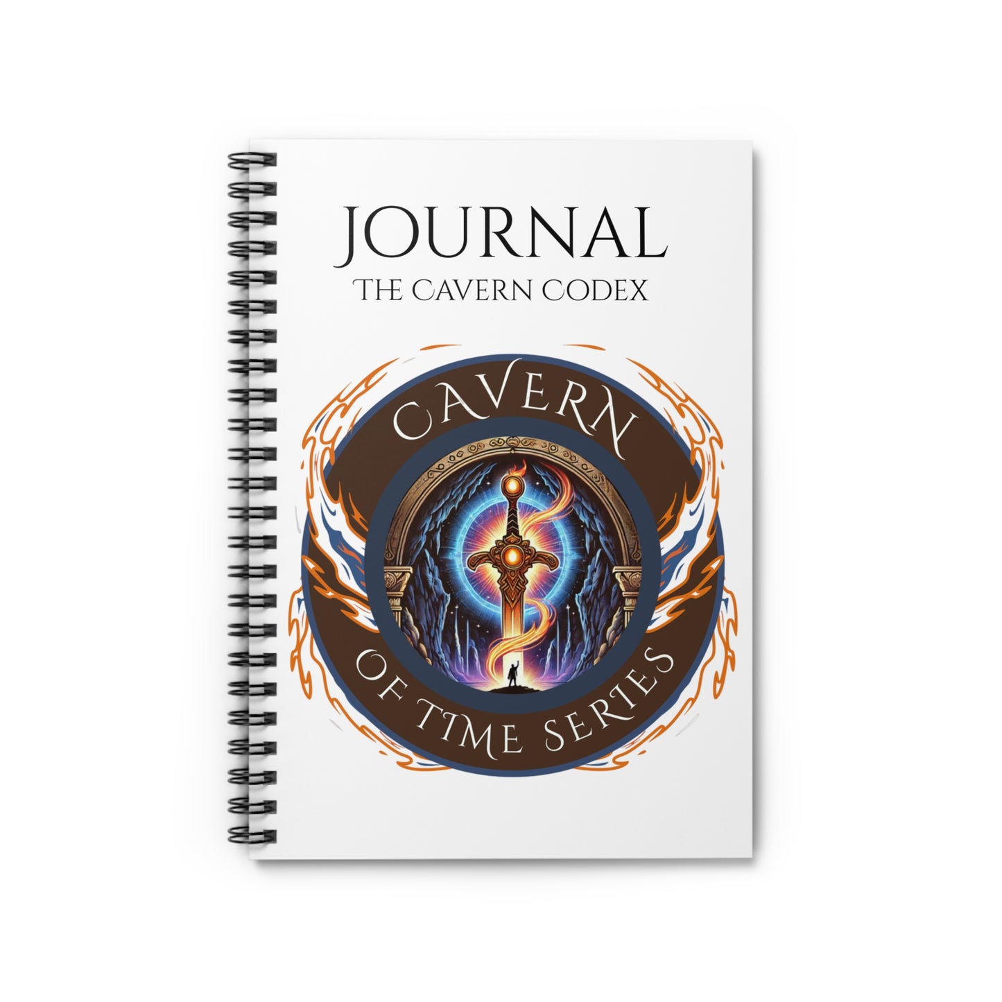 The Cavern Codex Spiral Notebook - Ruled Line for Fantasy Lovers | Perfect for Writing, Journaling, and Note-Taking