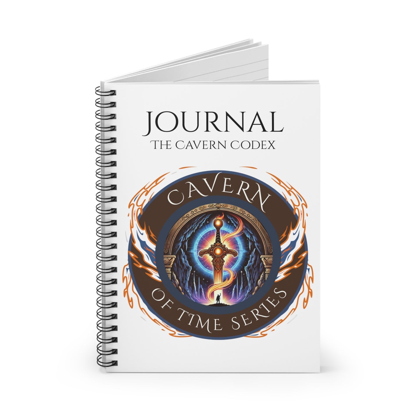 The Cavern Codex Spiral Notebook - Ruled Line for Fantasy Lovers | Perfect for Writing, Journaling, and Note-Taking