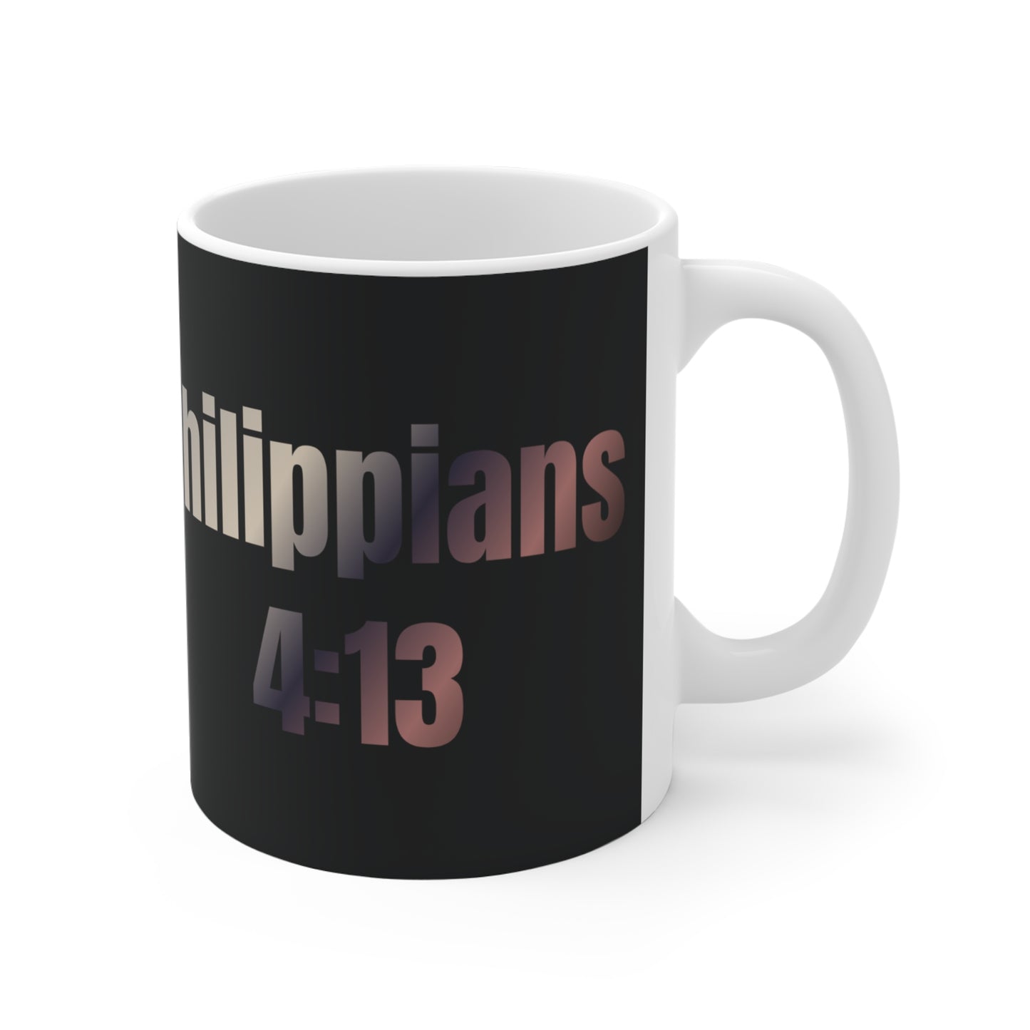 "Unstoppable Faith – Philippians 4:13 Lion 11oz Coffee Mug"