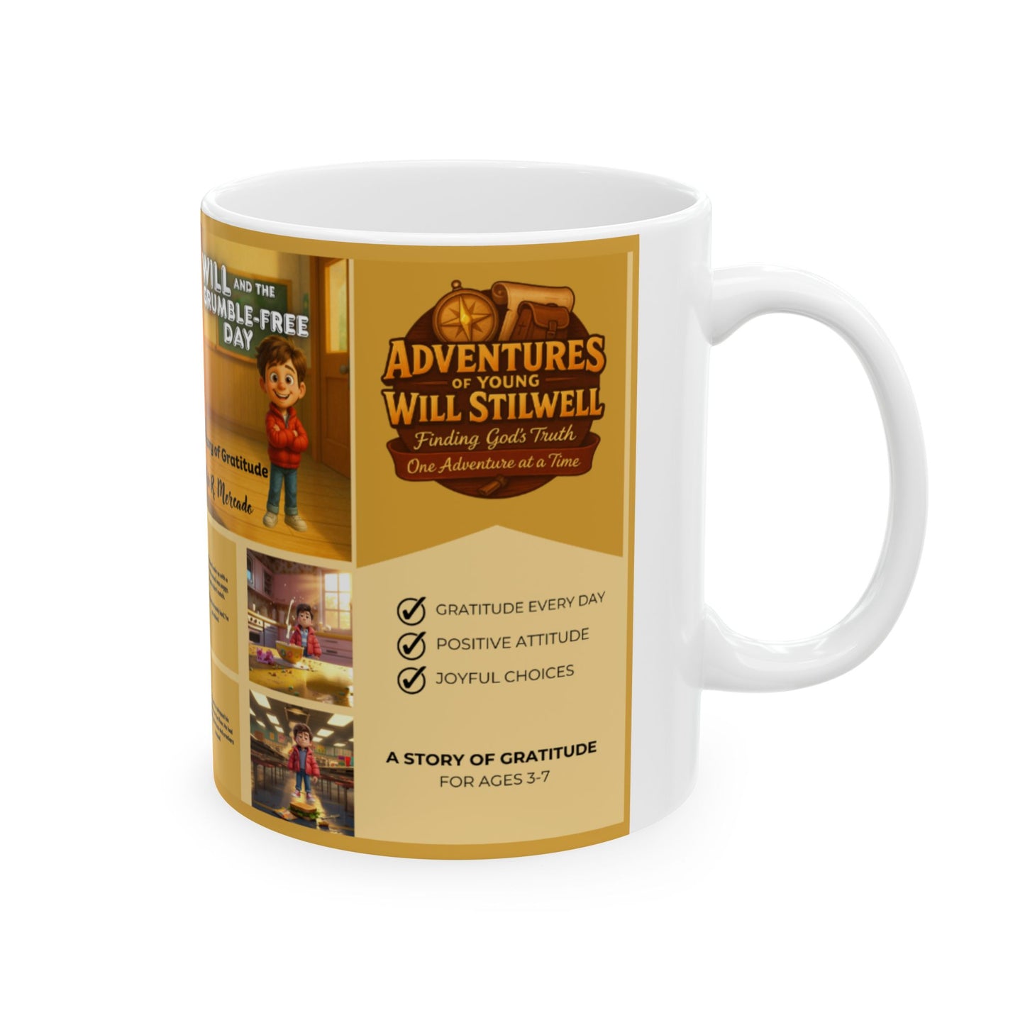 Ceramic Mug – Adventures of Young Will Stilwell Mug – Will and the Grumble-Free Day - 11oz & 15oz