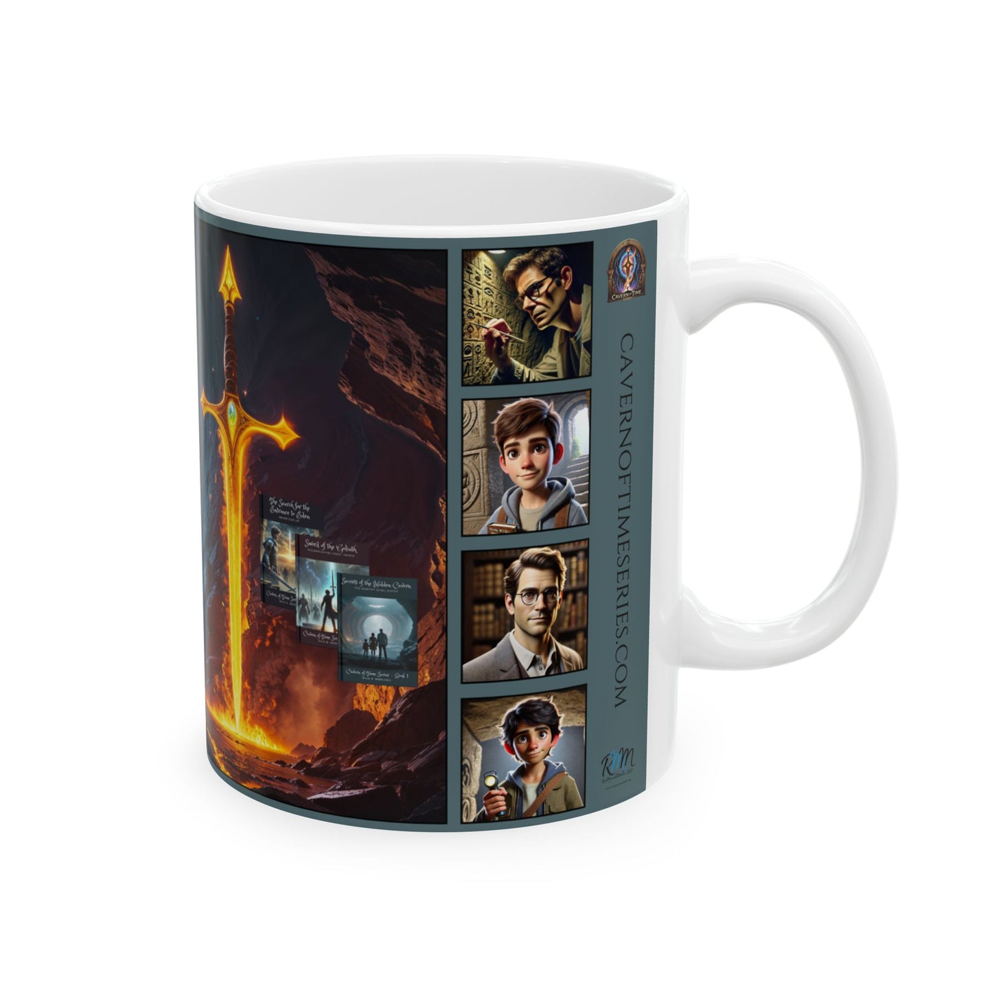 Ceramic Mug – The Past Whispers, The Future Calls – Cavern of Time Series – Adventure Collection - 11oz & 15oz