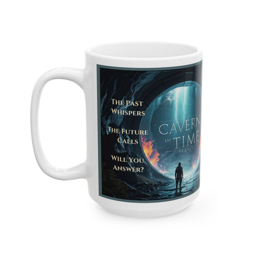 Ceramic Mug – The Past Whispers, The Future Calls – Cavern of Time Series – Adventure Collection - 11oz & 15oz