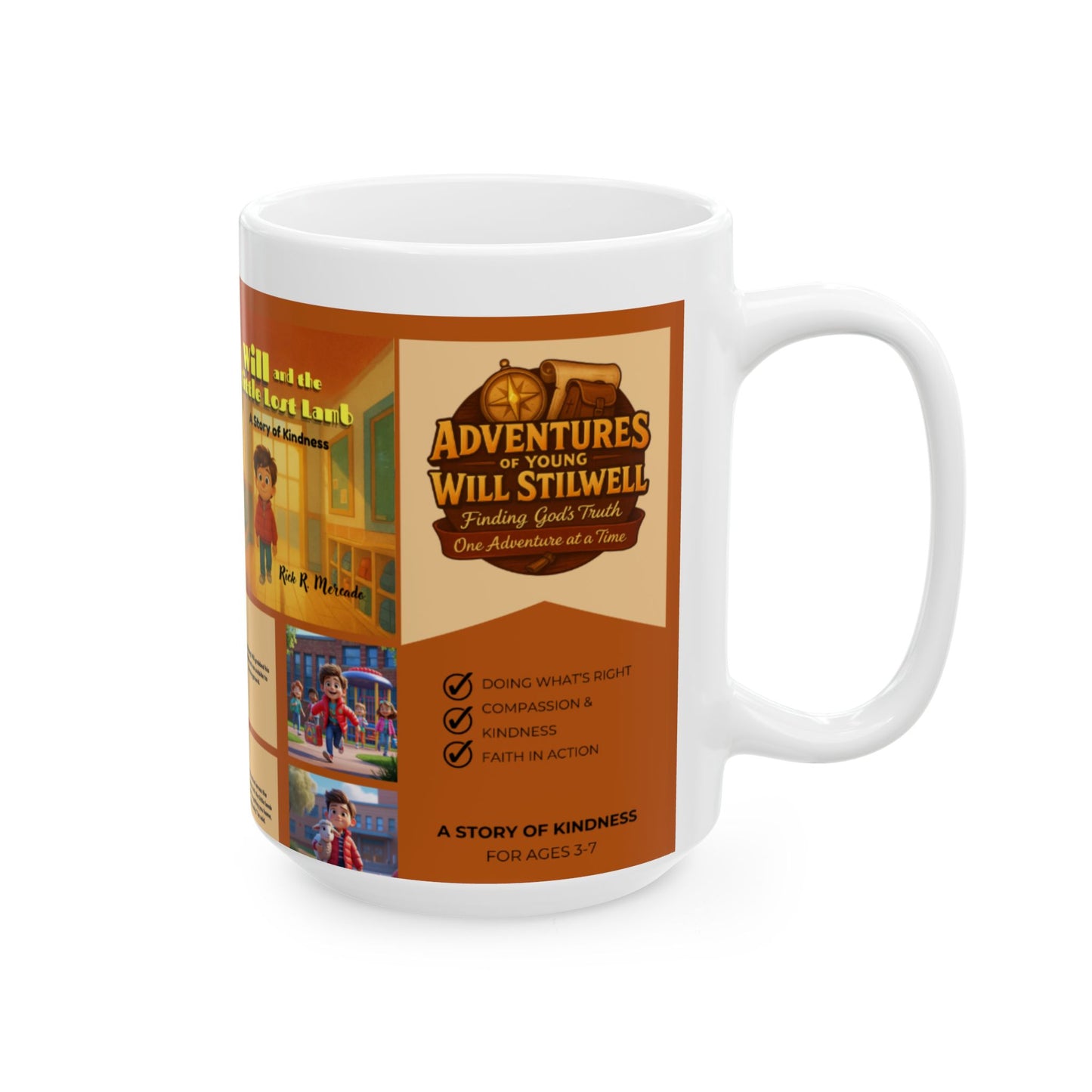Ceramic Mug – Will and the Little Lost Lamb: A Story of Kindness – Adventure Collection - 11oz & 15oz